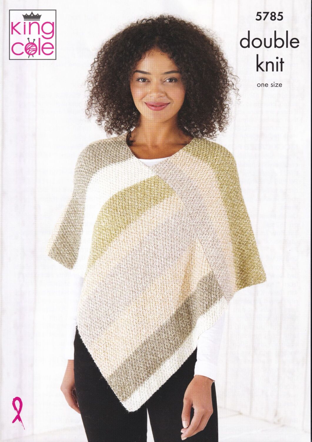 5785 PONCHOS KNITTING PATTEN BY KING COLE