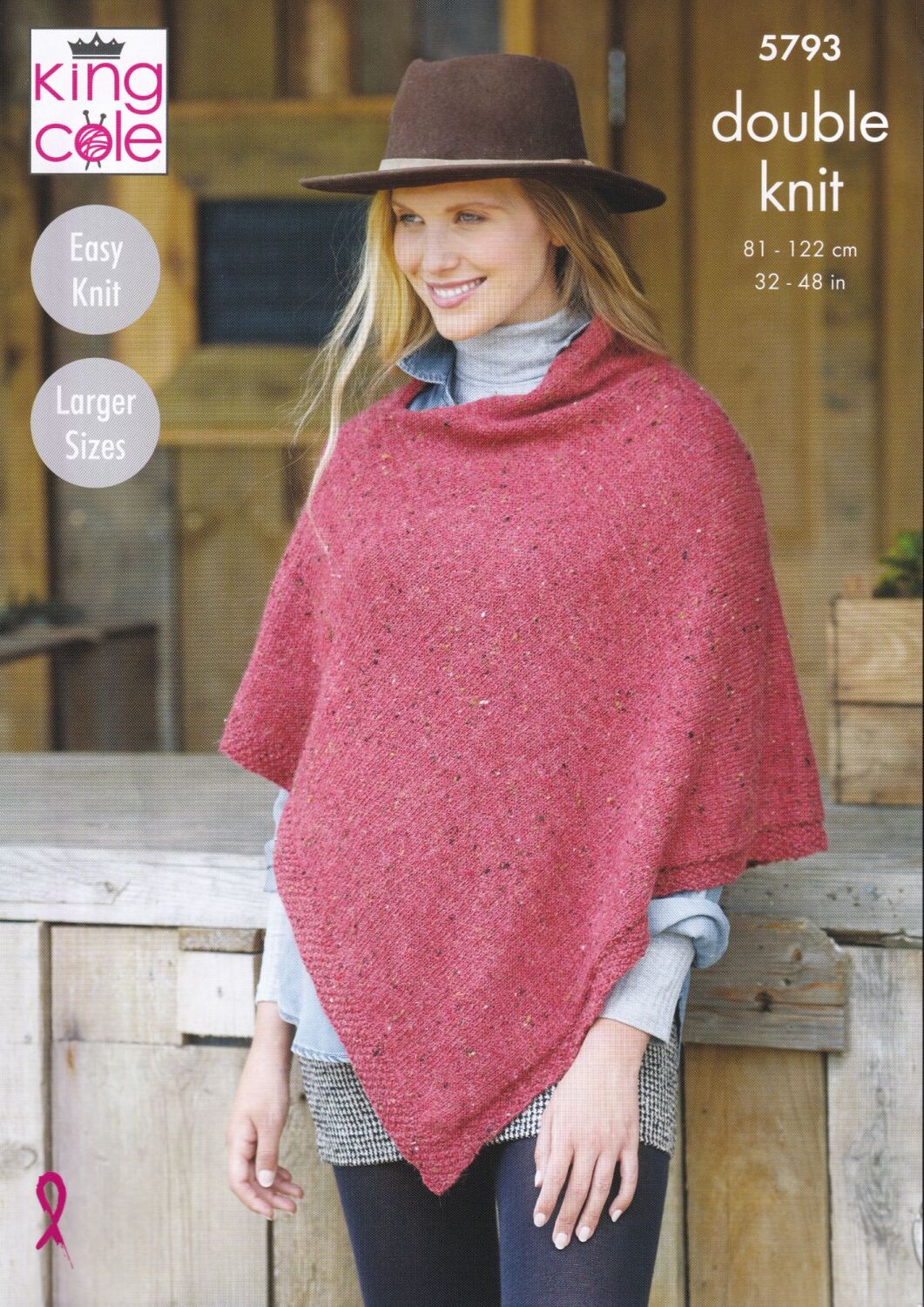 5793 PONCHOS KNITTING PATTERN BY KING COLE