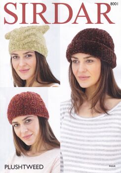 8001 HATS KNITTING PATTERN BY SIRDAR