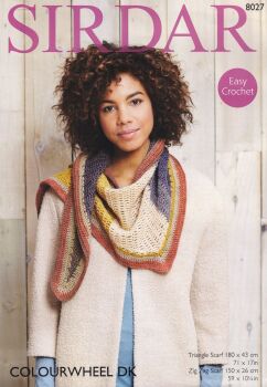 8027 SCARVES CROCHET PATTERN BY SIRDAR