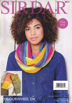 S8032 SCARF AND WRAP KNITTING PATTERN BY SIRDAR