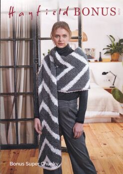 8212 WRAP KNITTING PATTERN BY HAYFIELD