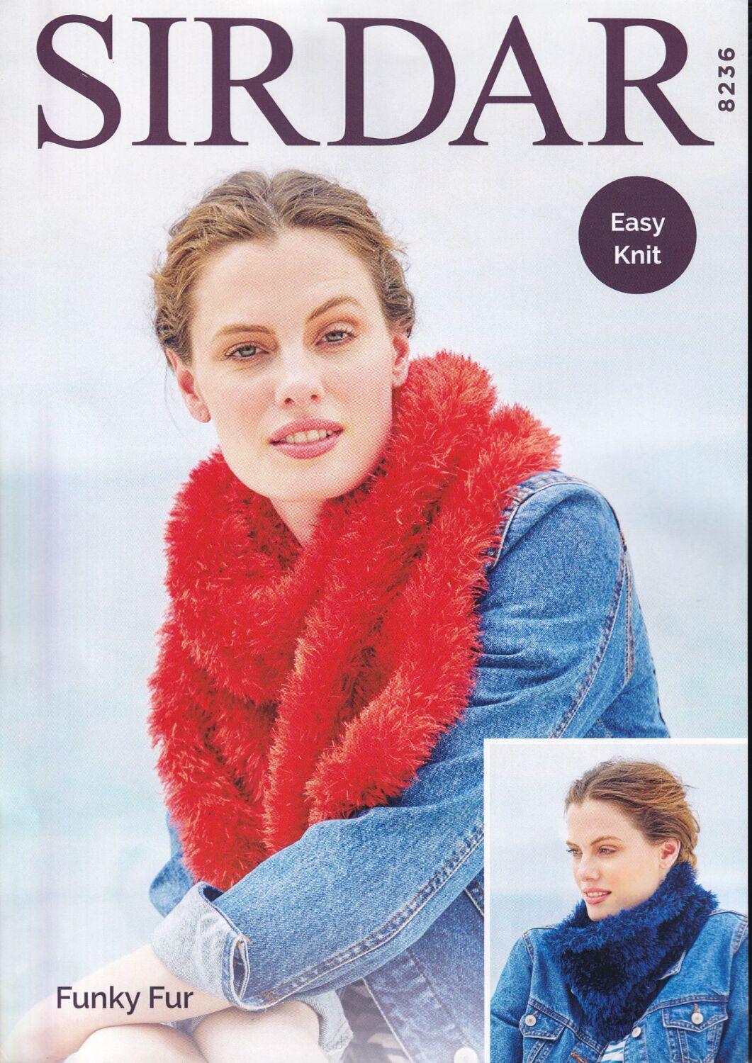 8236 SNOOD AND SCARF KNITTING PATTERN BY SIRDAR