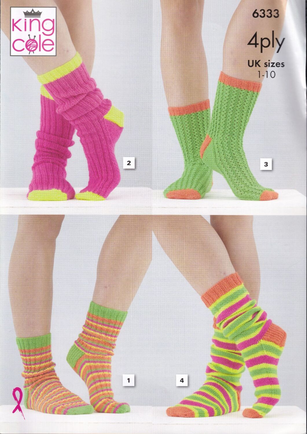6333 SOCKS KNITTING PATTERN BY KING COLE