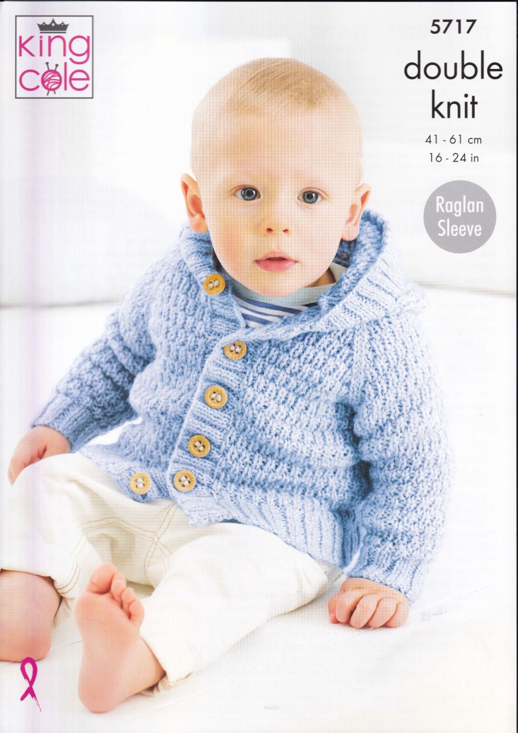 5717 BABY TEXTURED COATS KNITTING PATTERN BY KING COLE