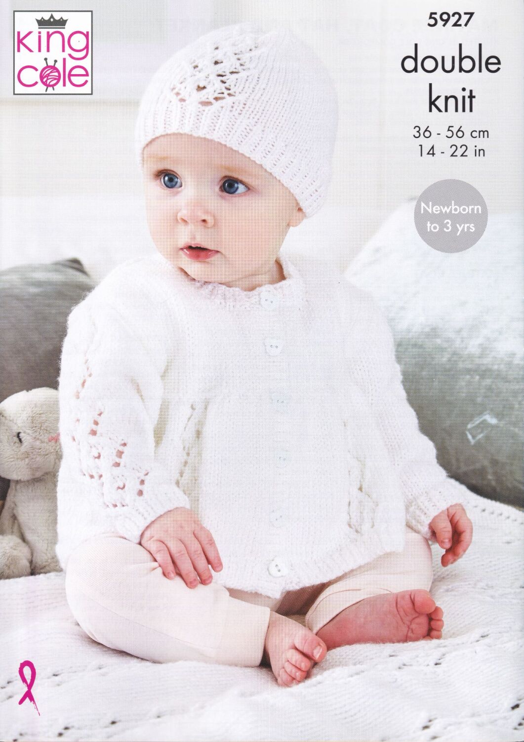 5927 BABY MATINEE COAT, HAT AND BLANKET KNITTING PATTERN BY KING COLE