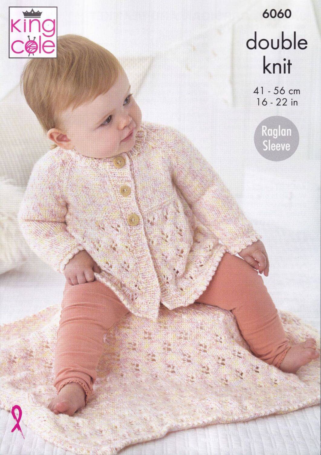 6060 BABY JACKET, CARDIGAN AND BLANNKET KNITTING PATTERN BY KING COLE