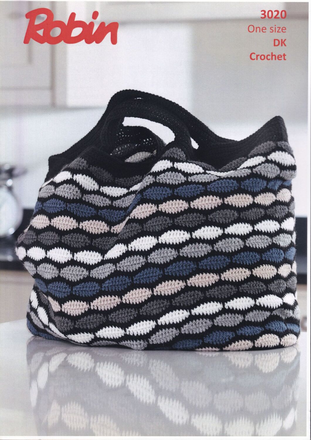 3020 TOTE BAG CROCHET PATTERN BY ROBIN