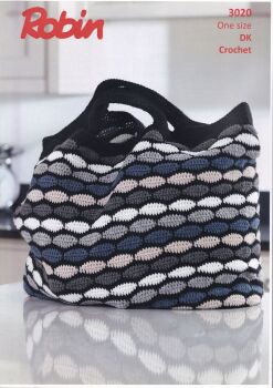 3020 TOTE BAG CROCHET PATTERN BY ROBIN