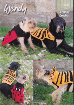 5855 DOG COAT CROCHET PATTERN BY WENDY