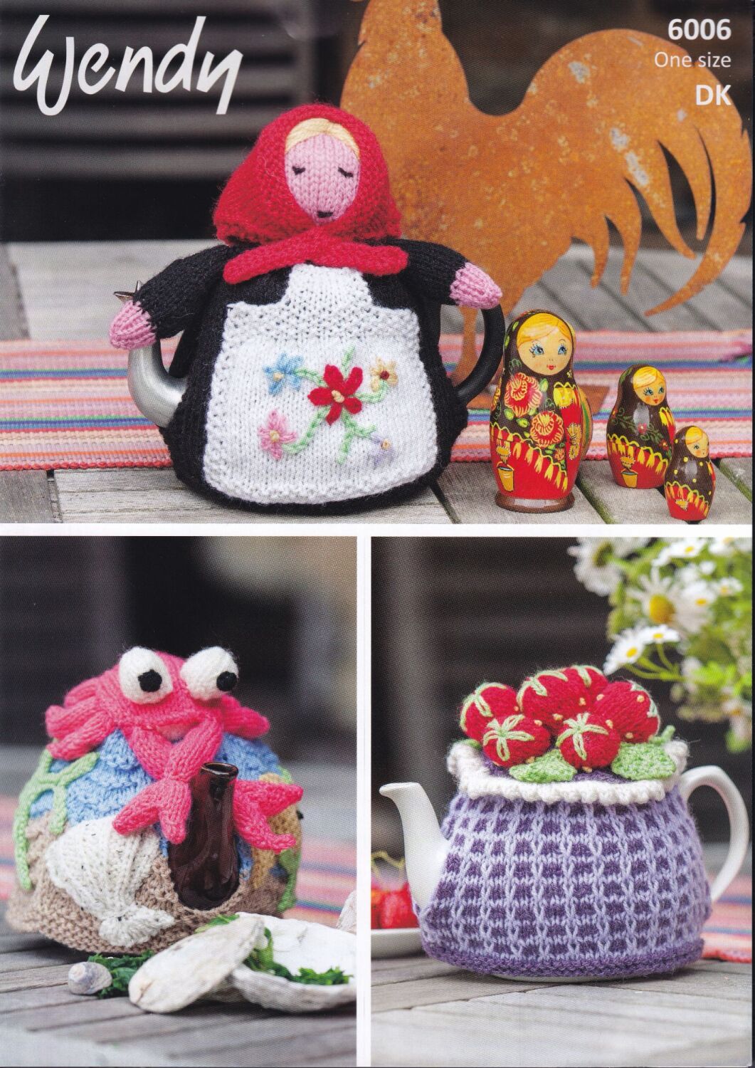 6006 TEA COSIES KNITTING PATTERN BY WENDY