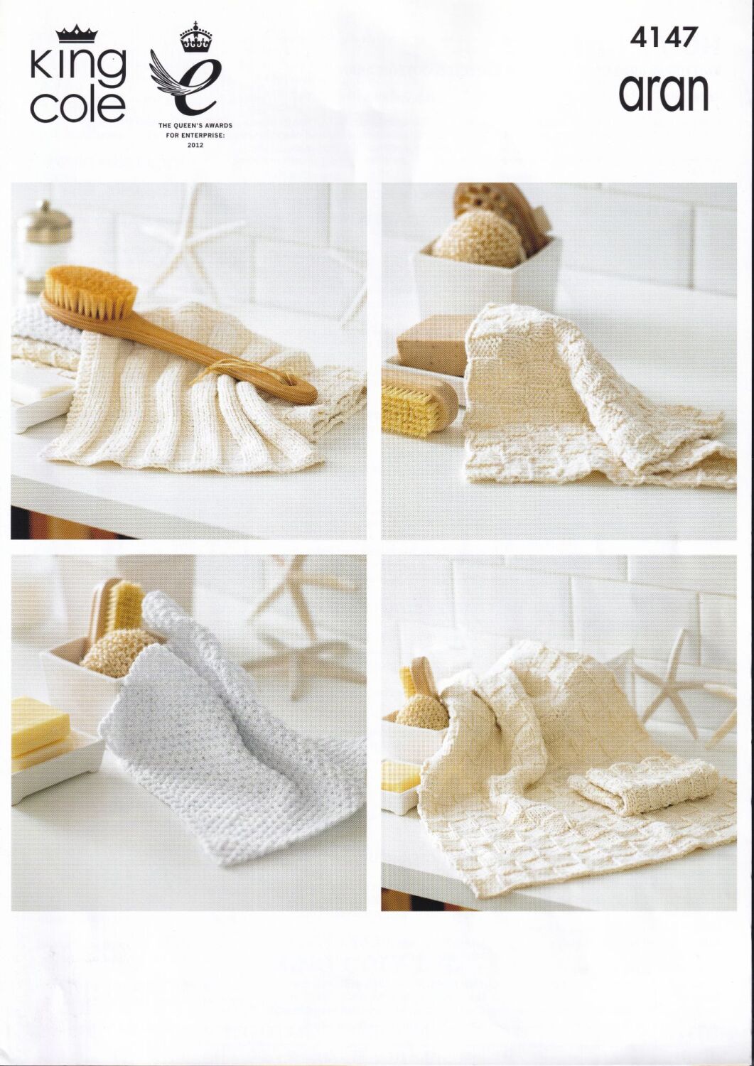 4147 DISH CLOTH, PAN HOLDER, OVEN MITTS, FACE CLOTH AND HAND TOWEL KNITTING