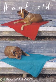 7809 DOG BLANKETS KNITTING PATTERN BY SIRDAR