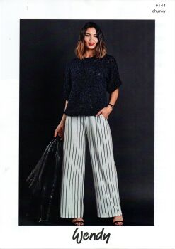 6144 TOP KNITTING PATTERN BY WENDY