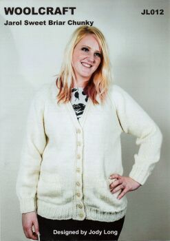 JL012 CARDIGAN KNITTING PATTERN BY WOOLCRAFT