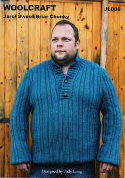 JL008 SWEATER KNITTING PATTERN BY WOOLCRAFT