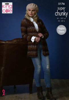 5176 JACKETS KNITTING PATTERN BY KING COLE