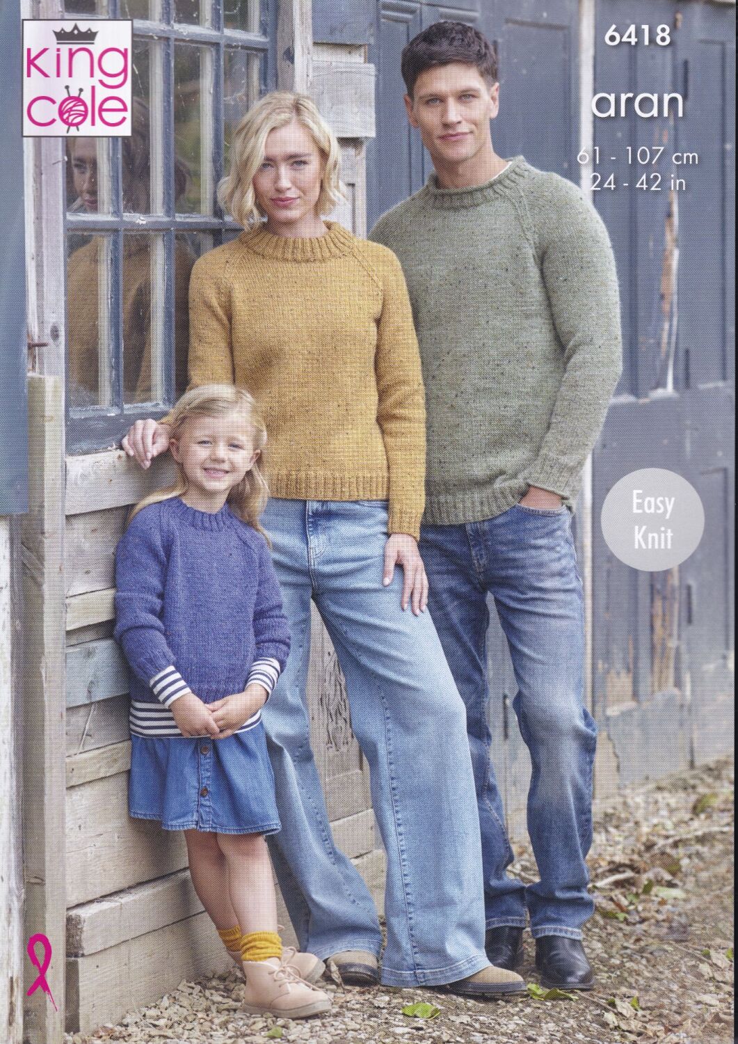 6418 SWEATERS KNITTING PATTERN BY KING COLE