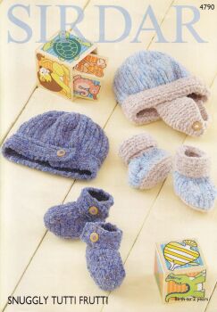 4790 BABY ACCESSORIES KNITTING PATTERN BY SIRDAR