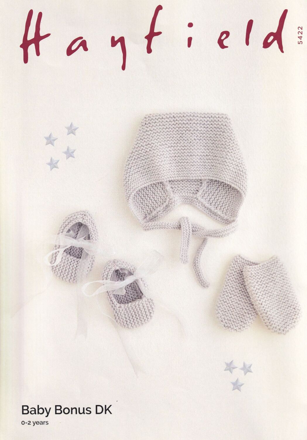 5422 BABY HAT, SHOES AND MITTENS KNITTING PATTERN BY SIRDAR