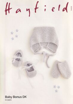 5422 BABY HAT, SHOES AND MITTENS KNITTING PATTERN BY SIRDAR