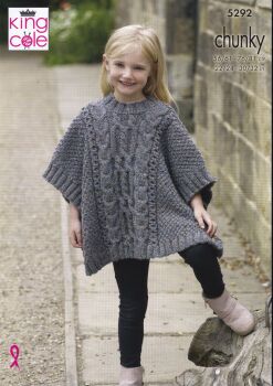 5292 HAT AND TABBARDS KNITTING PATTERN BY KING COLE