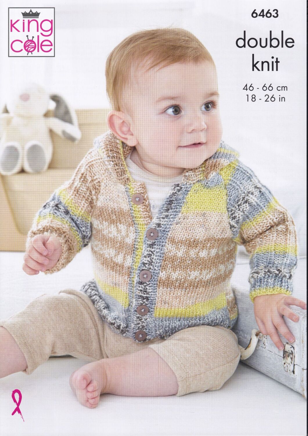 6463 BABY JACKETS KNITTING PATTERN BY KING COLE