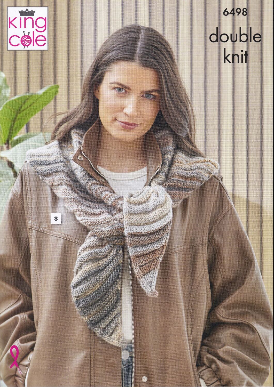 6498 SCARF AND SHAWL KNITTING PATTERN BY KING COLE