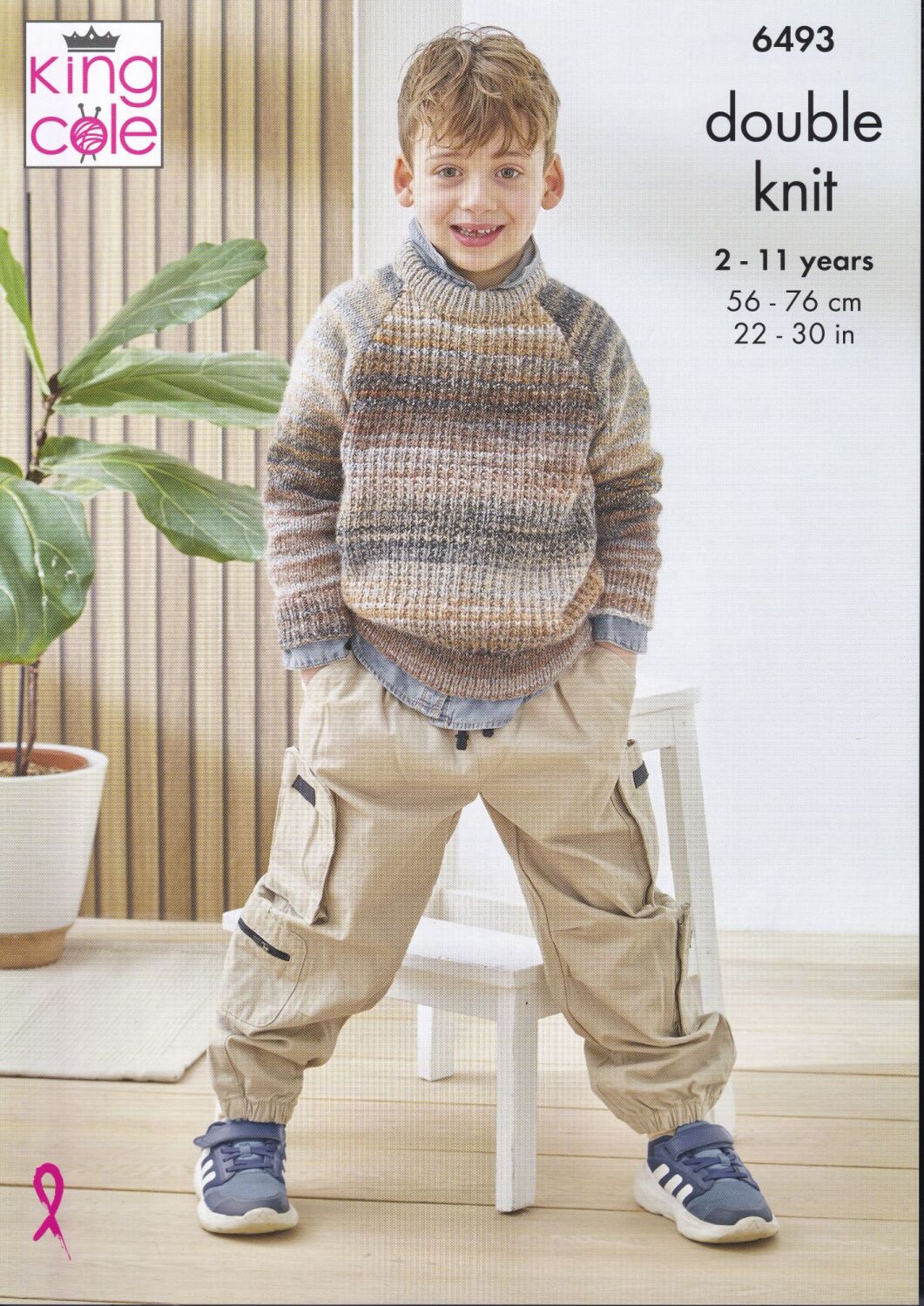 6493 CHILDRENS SWEATERS KNITTING PATTERN BY KING COLE