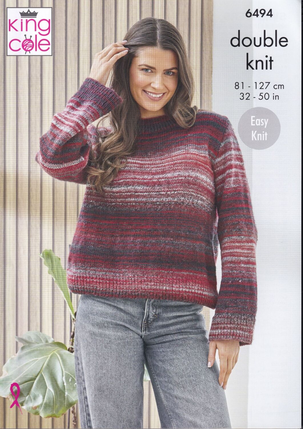 6494 SWEATERS KNITTING PATTERN BY KING COLE