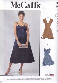 McCALLS 8577 MISSES DRESS SEWING PATTERN- SIZE K5 (8,10,12,14,16)