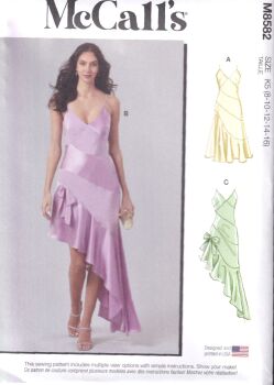 McCALLS 8582 DRESS IN TWO LENGTHS SEWING PATTERN- SIZE K5 (8,10,12,14,16)