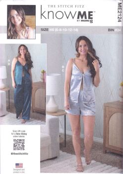 McCALLS ME2124 THE STITCH FIZZ TOP, PANTS AND SHORTS SEWIING PATTERN-SIZE H5(6,8,10,12,14)