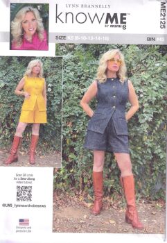 McCALLS ME2125 LYNN BRANNELLY VEST AND SHORTS SEWING PATTERN-SIZE K5 (8,10,12,14,16)