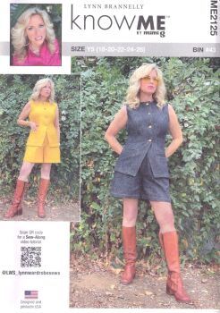 McCALLS ME2125 LYNN BRANNELLY VEST AND SHORTS SEWING PATTERN-SIZE Y5 (18,20,22,24,26)