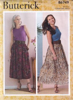 BUTTERICK B6749 SKIRTS SEWING PATTERN-SIZE Y(XS,S,M)