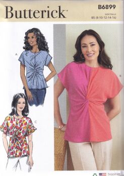BUTTERICK B6899 TOPS SEWING PATTERN-SIZE B5(8,10,12,14,16)