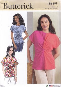 BUTTERICK B6899 TOPS SEWING PATTERN-SIZE Y5 (18,20,22,24,26)