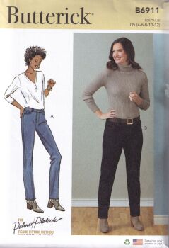 BUTTERICK B6911 JEANS SEWING PATTERN-SIZE D5 (4,6,8,10,12)