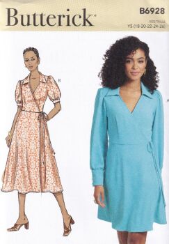 BUTTERICK B6928 DRESS SEWING PATTERN-SIZE Y5 (18,20,22,24,26)