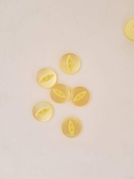 Lemon Fisheye Button 14mm (Pack of 12)