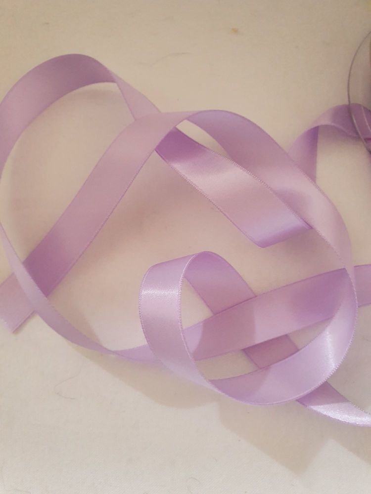 Lilac Double Satin Ribbon 10mm (per metre) 