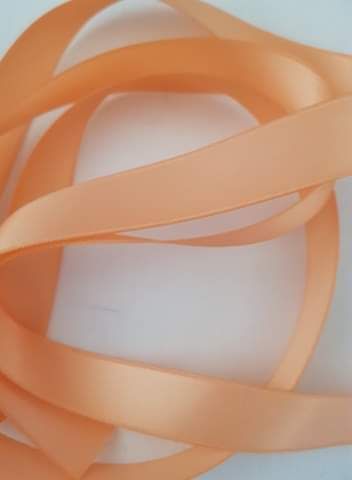 Peach/Orange Double Satin Ribbon 3mm (per metre) 