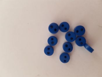 Royal Blue Buttons 6mm (Pack of 15)