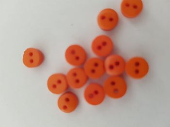 Orange Buttons 6mm (Pack of 15)