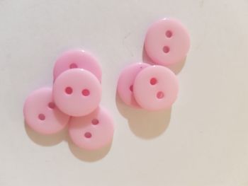 Pale Pink Button 12mm (Pack of 12)