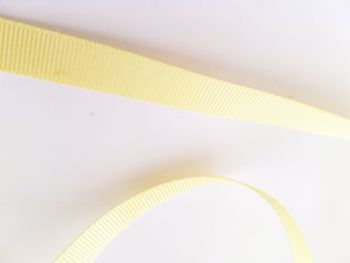 Yellow / Lemon Grosgrain Ribbon 10mm ( 3 metres)