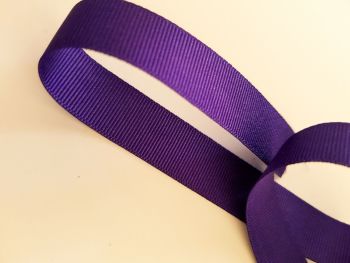 Purple Grosgrain Ribbon 15mm (2 metres)