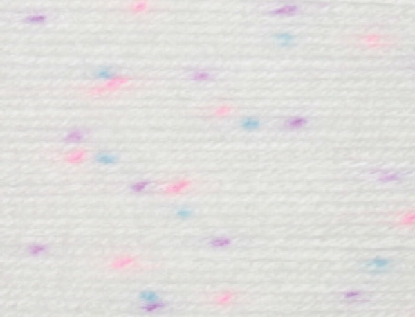 James C Brett Yarn / Wool Rainbow Sprinkles DK 100g White/Pink/Purple Mix