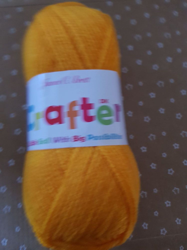 James C Brett Yarn / Wool Crafter DK 50g - Light Orange CT12